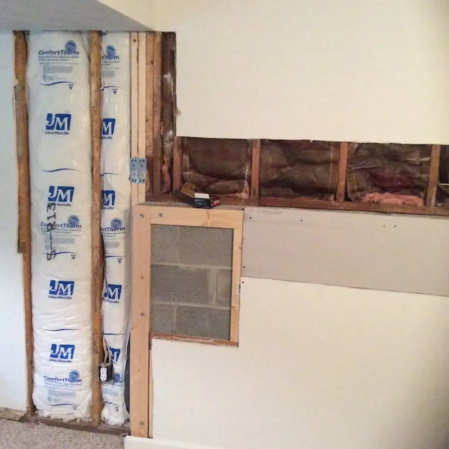 Wall insulation replacement during Structural Drying in Brunswick